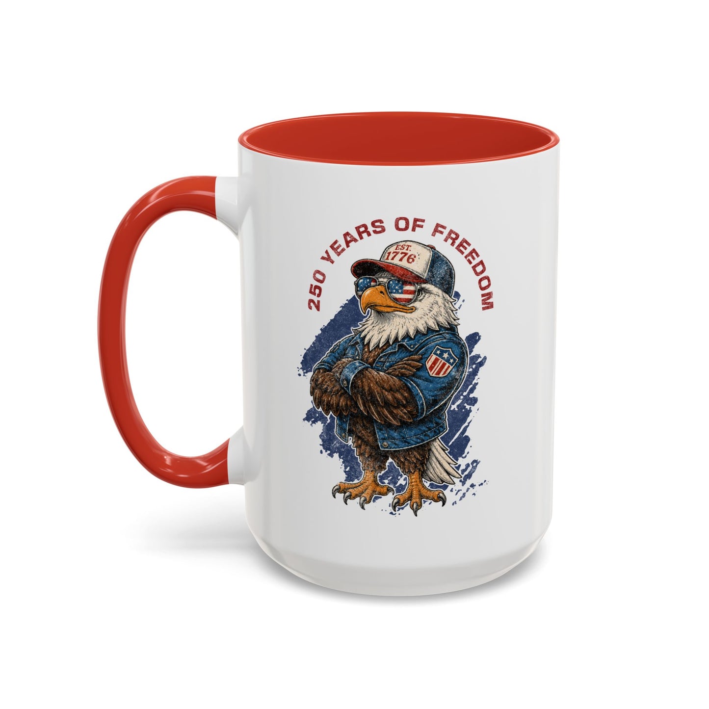 Coffee Mug - 250 Years of Freedom Eagle Patriotic Accent Mug (11/15 oz)