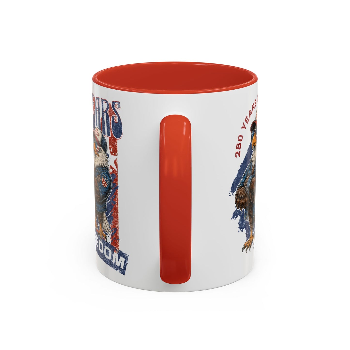Coffee Mug - 250 Years of Freedom Eagle Patriotic Accent Mug (11/15 oz)