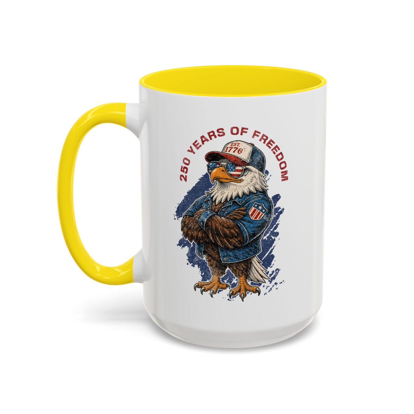 Coffee Mug - 250 Years of Freedom Eagle Patriotic Accent Mug (11/15 oz)