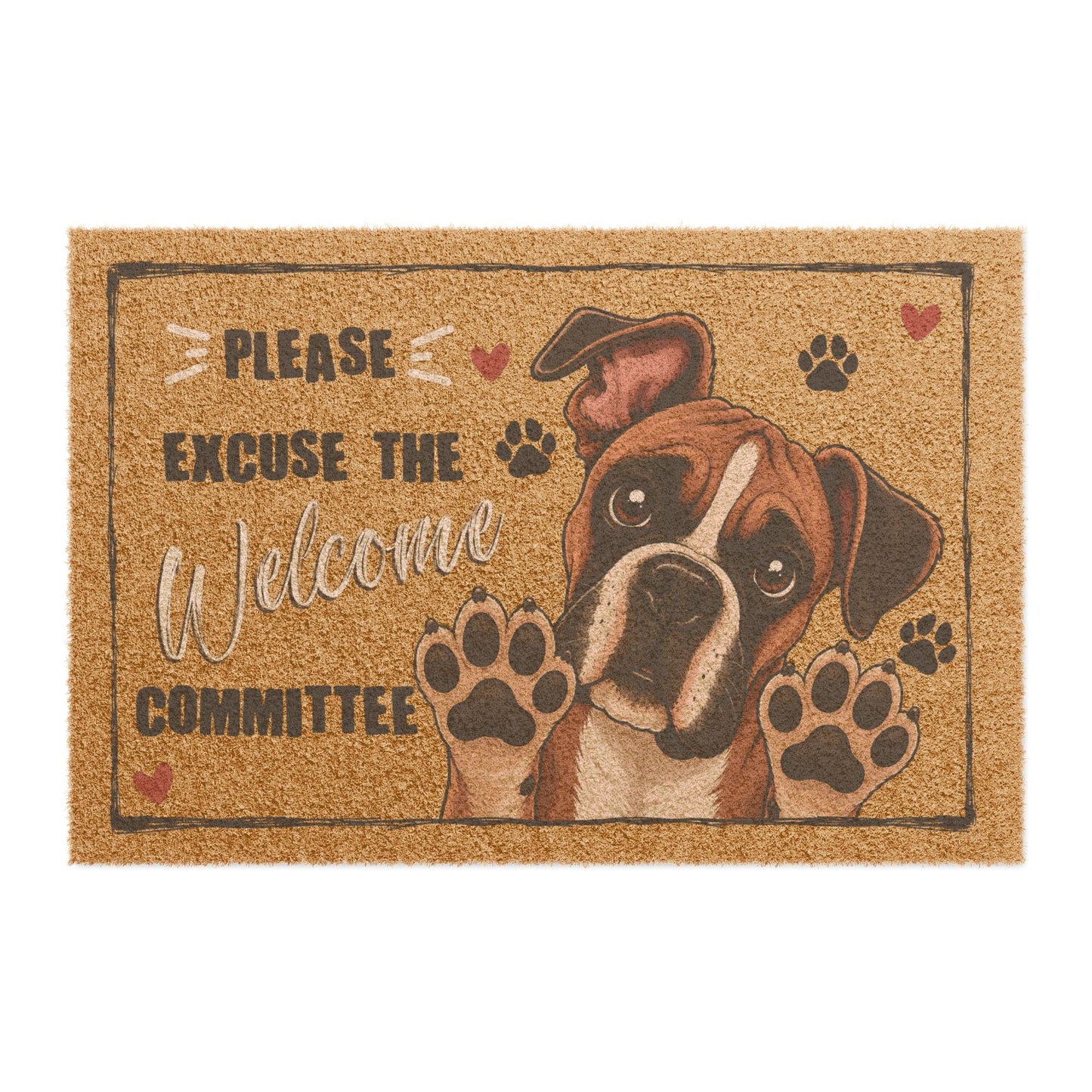 Please Excuse the Welcome Committee Doormat