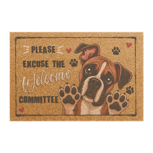 Please Excuse the Welcome Committee Doormat