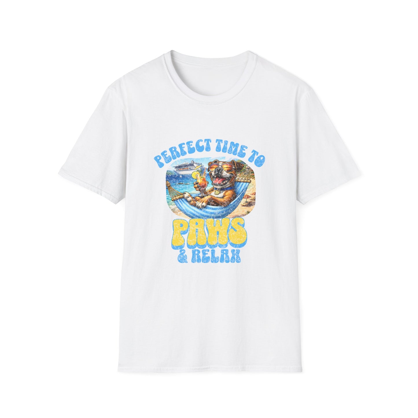 Perfect Time to Paws & Relax - Vintage Dog Beach Tee