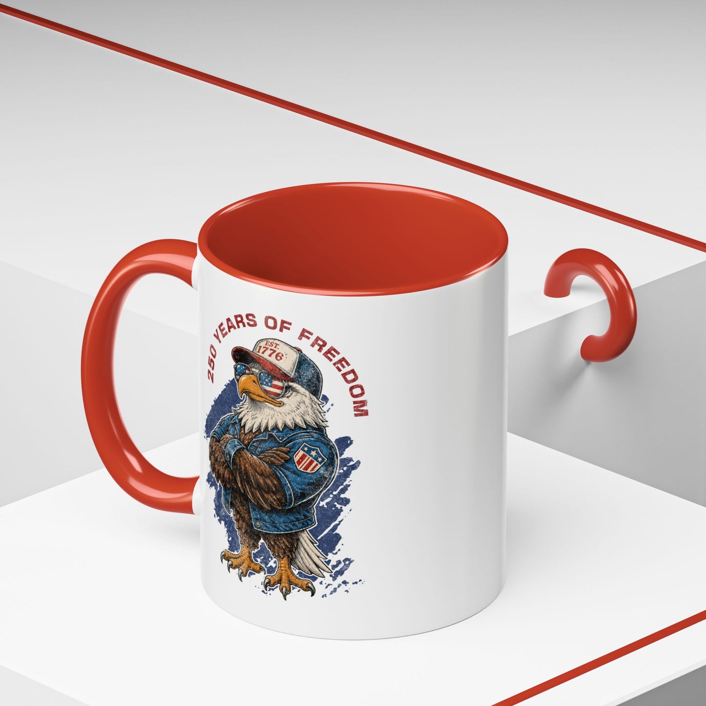 Coffee Mug - 250 Years of Freedom Eagle Patriotic Accent Mug (11/15 oz)