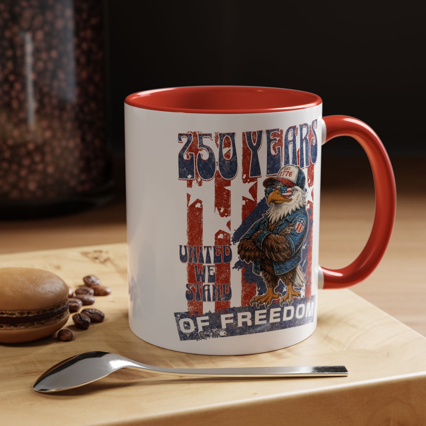Coffee Mug - 250 Years of Freedom Eagle Patriotic Accent Mug (11/15 oz)