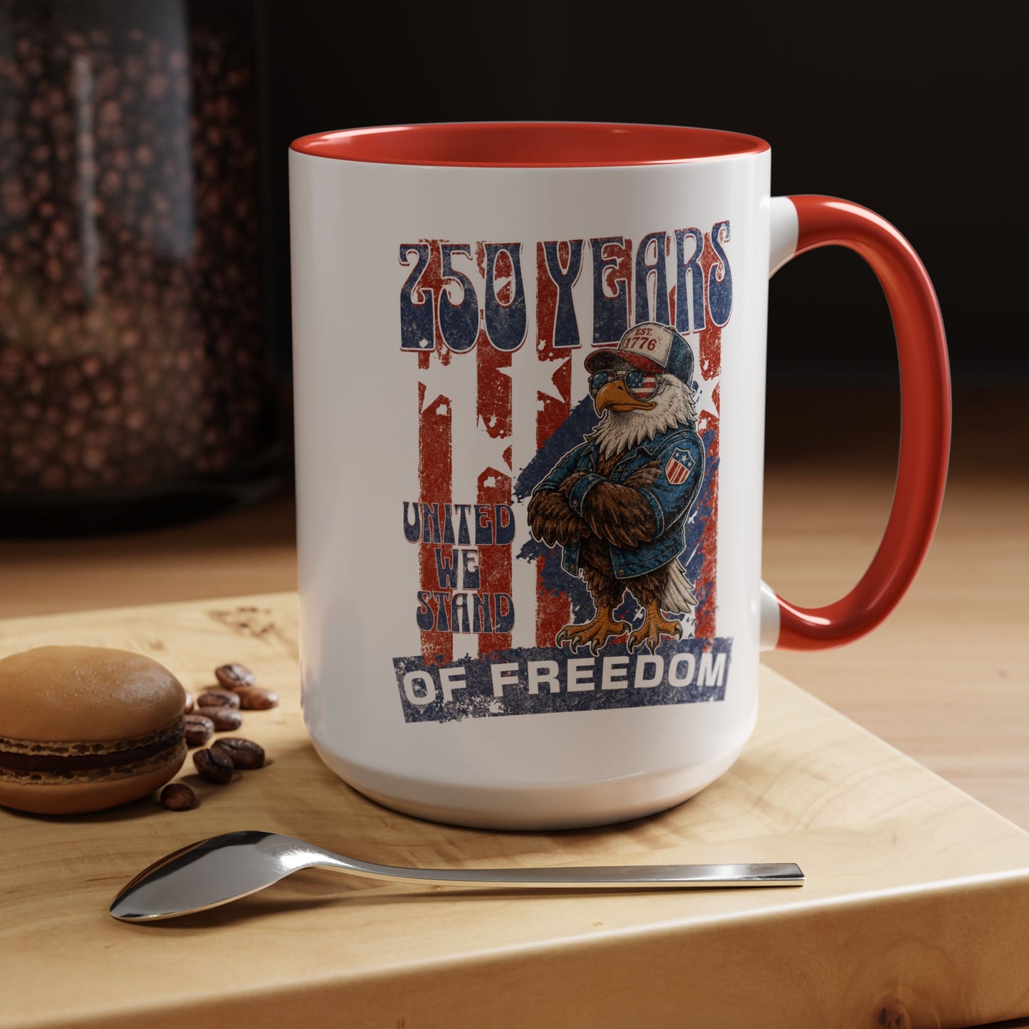 Coffee Mug - 250 Years of Freedom Eagle Patriotic Accent Mug (11/15 oz)