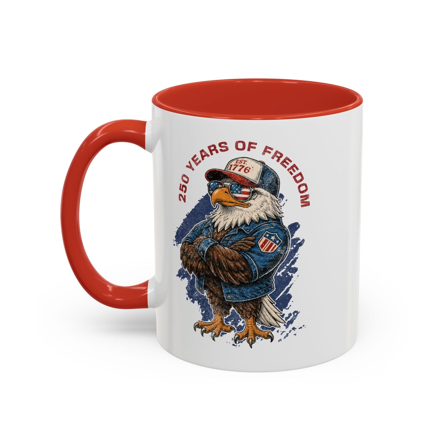 Coffee Mug - 250 Years of Freedom Eagle Patriotic Accent Mug (11/15 oz)