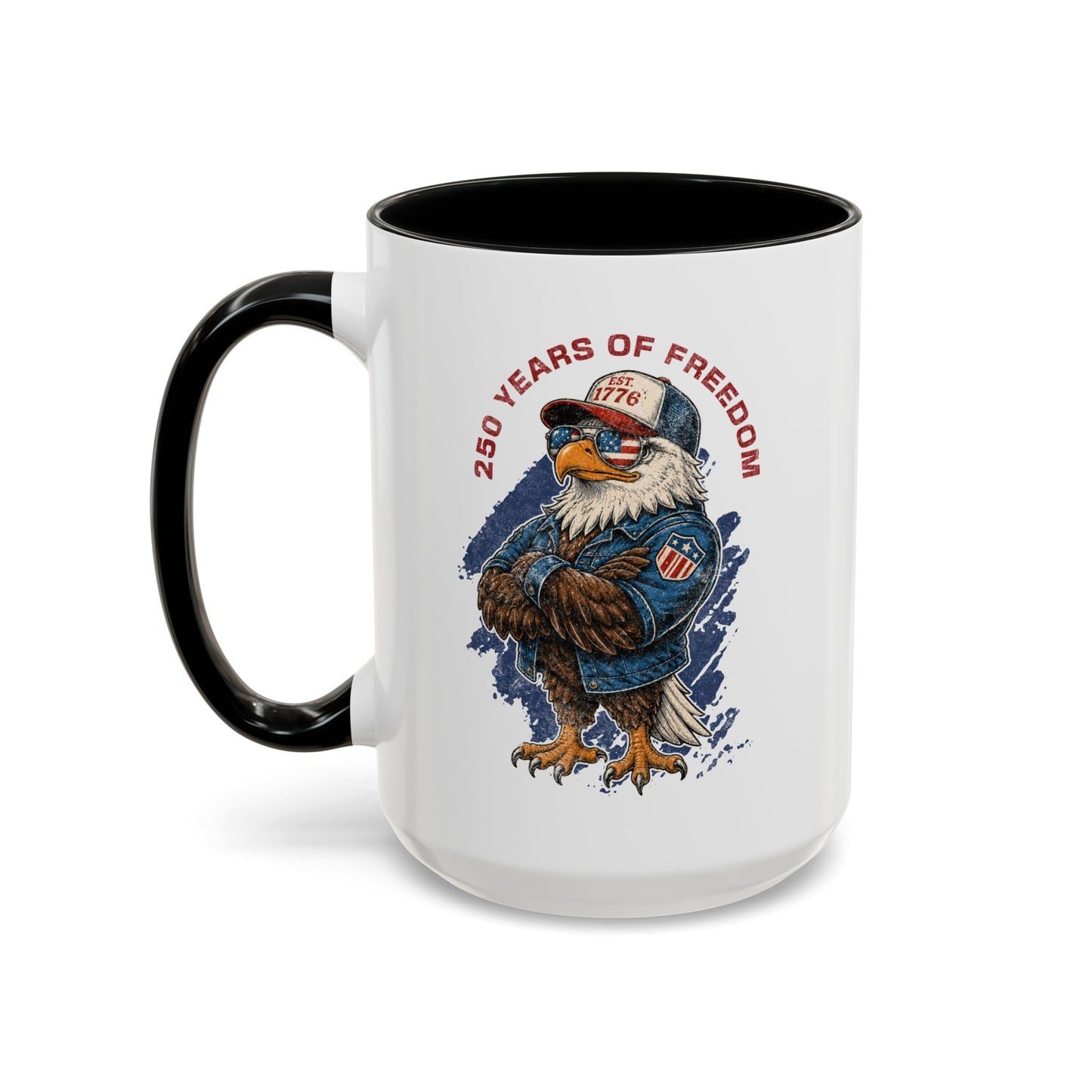 Coffee Mug - 250 Years of Freedom Eagle Patriotic Accent Mug (11/15 oz)
